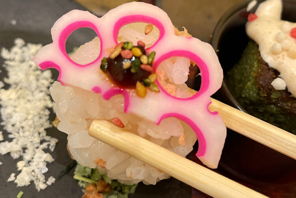 花れんこんの手まり寿司