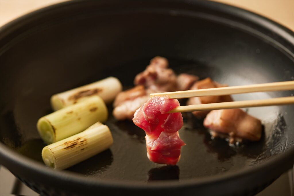 鴨葱焼き：鴨ときどき馬 四条烏丸本店