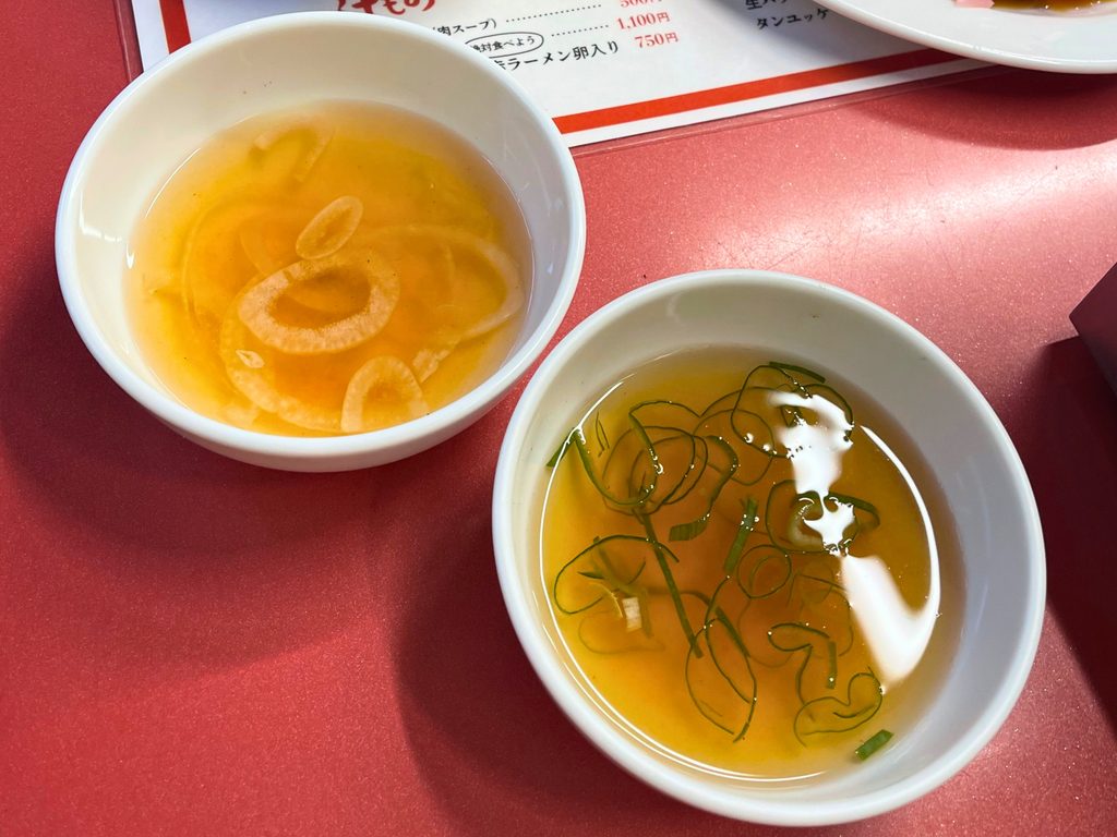 アジェのタレ用とホソ用の2種類の洗いダレ