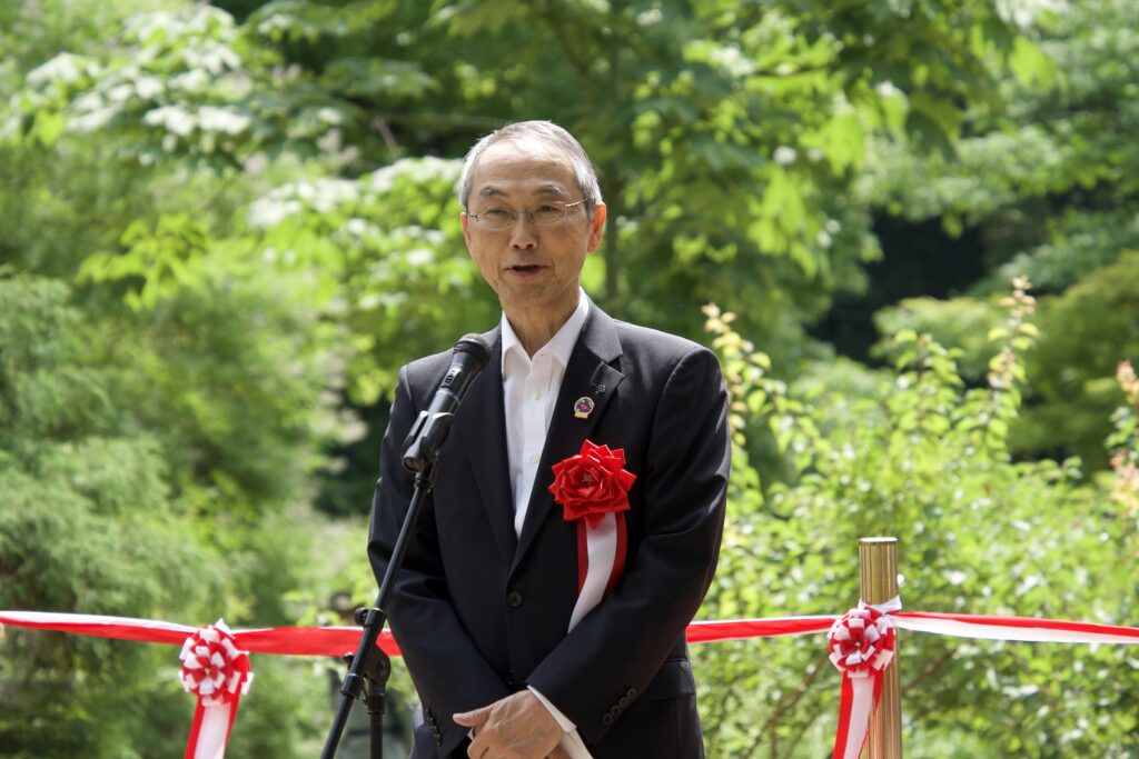 京都府立植物園 伝承樹の苑 住友林業川田副社長