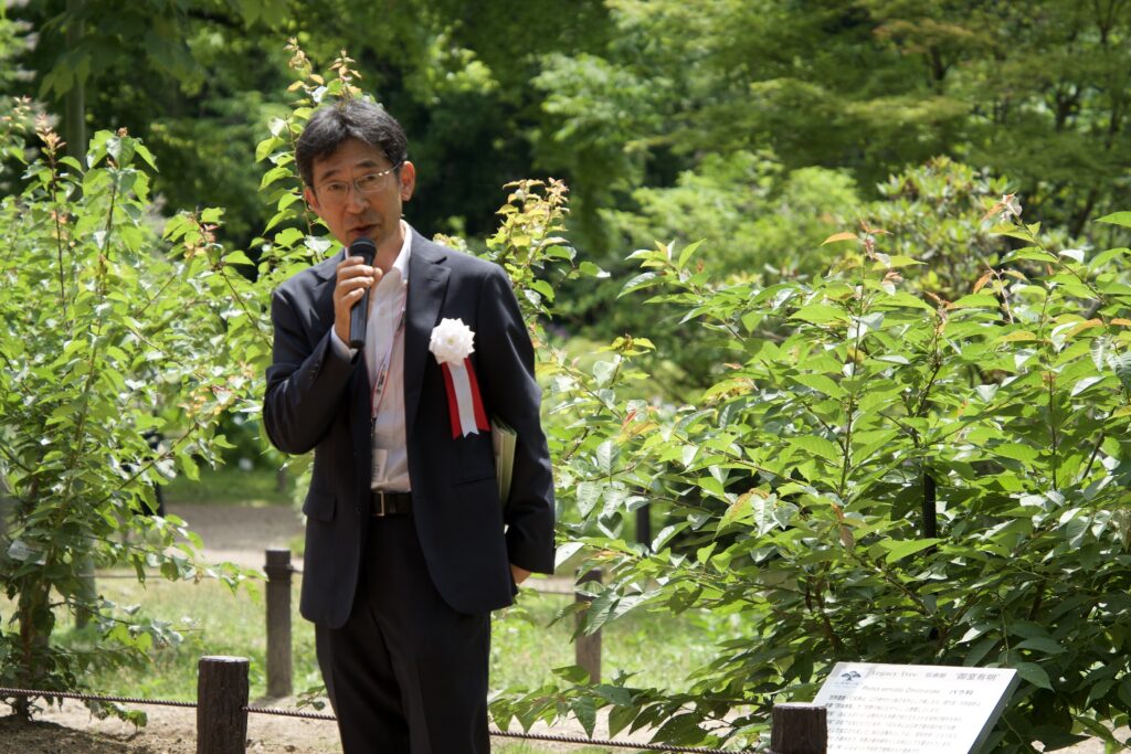 京都府立植物園 伝承樹の苑 荒堀副園長