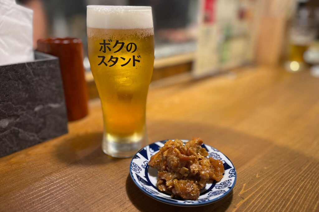 ボクのスタンド 四条烏丸店 とりあえずアテとビール