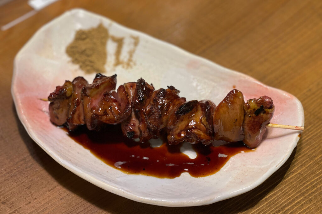 ボクのスタンド 四条烏丸店 どデカ焼き鳥レバーたれ