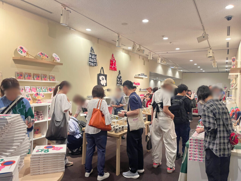 マリメッコ展 展覧会オリジナルグッズ売り場
