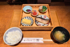 八代目儀兵衛の銀だらの西京焼き朝御膳