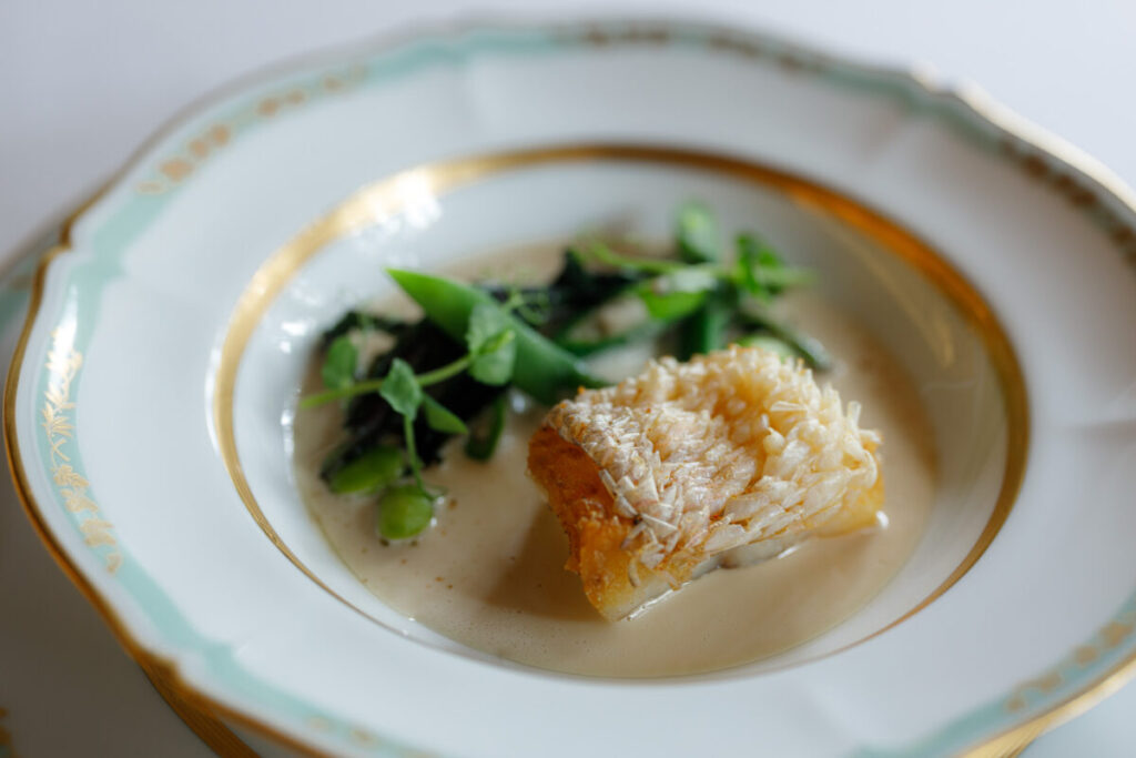 京都・ホテル長楽館FRENCH LE CHENEの京都美食めぐり2026夏 魚料理