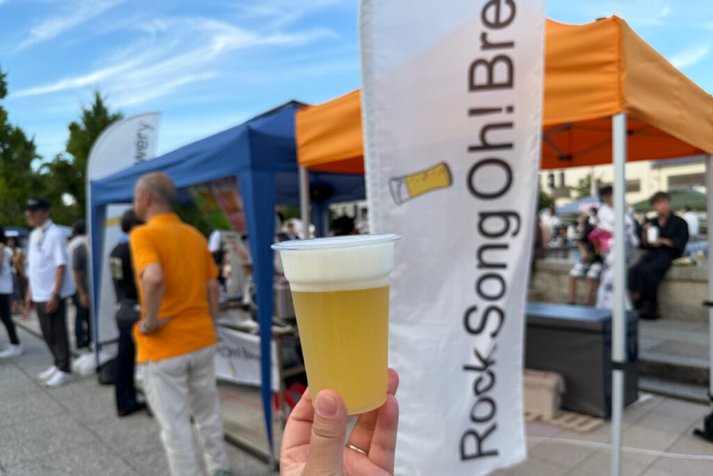 京都夜市の会場で500円で購入したRock Song Oh! Breweryの「Hazy IPA」