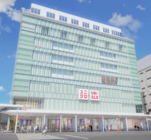 河原町通りに面したユニクロ 京都の外観イメージ（ミーナ京都／2026年11月6日オープン）