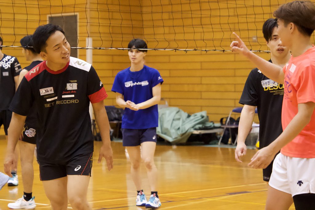 KYOTO VALLEY第一期生トライアウトのゲーム形式選考で声を掛け合う候補者