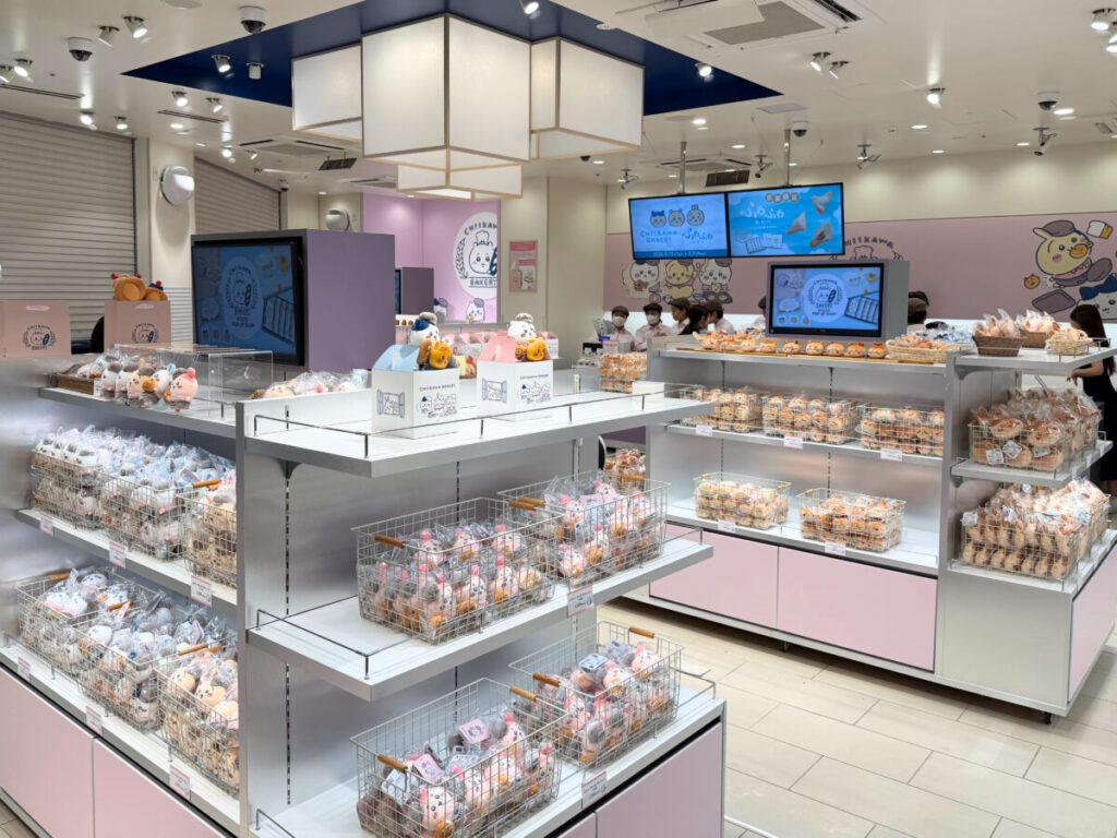 ちいかわベーカリー KYOTO POP UP SHOPの店内