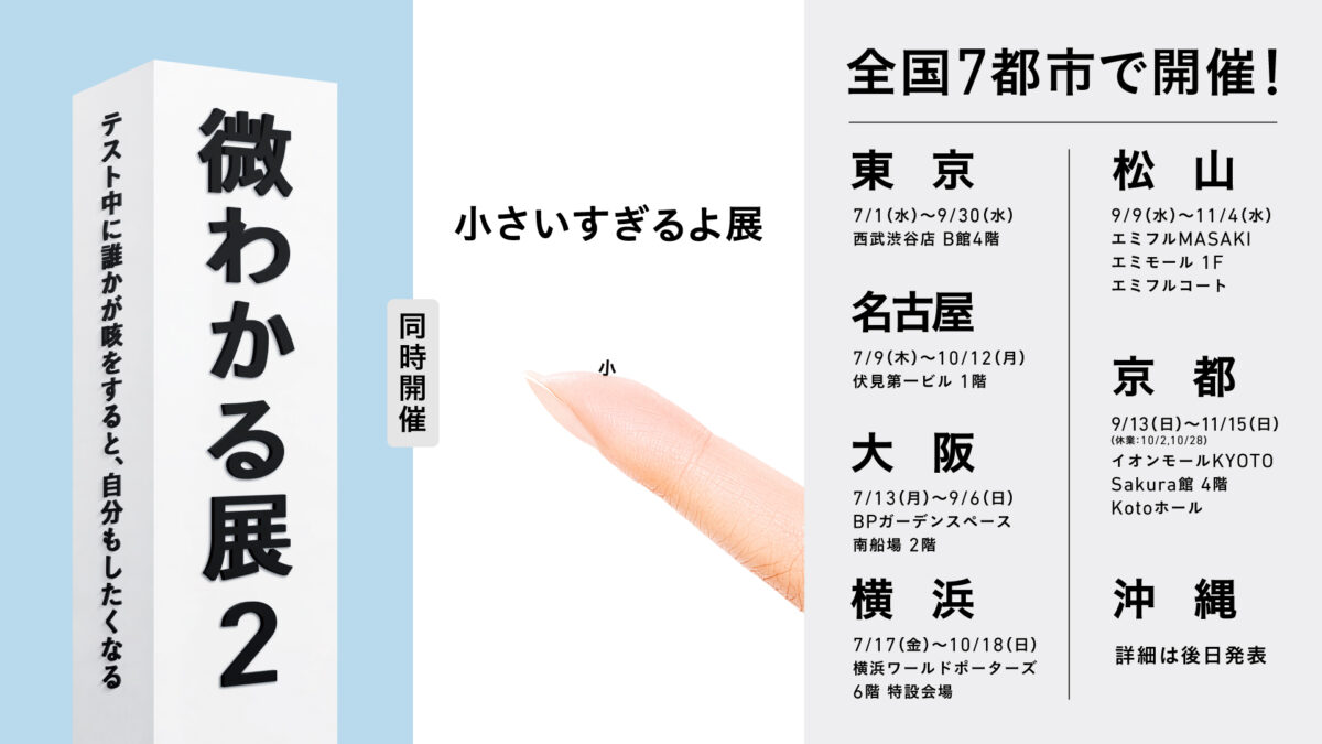 SNSで話題の「微わかる展2＋小さいすぎるよ展」メインビジュアル