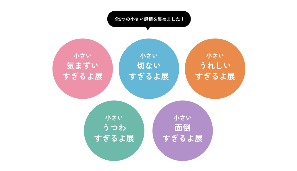 「小さいすぎるよ展」メインビジュアル